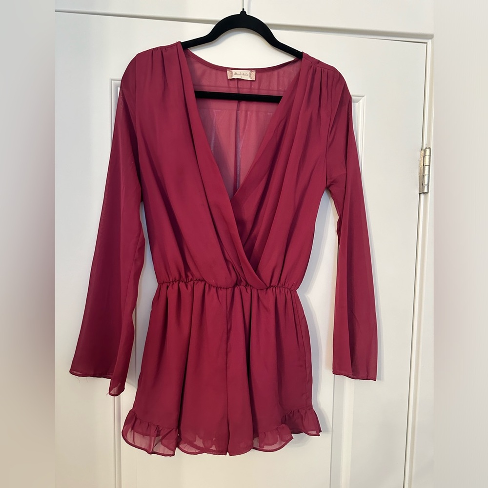 Maroon romper